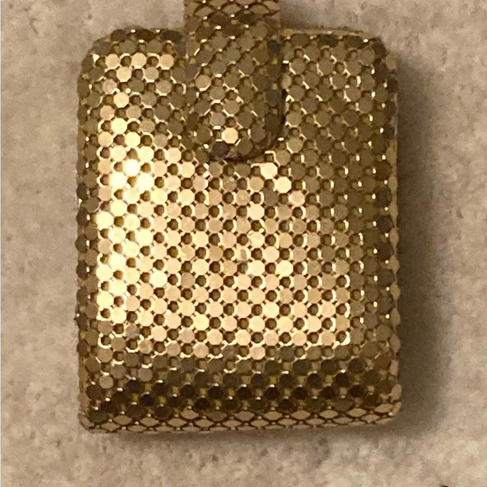 Gold Mesh Swanky Lipstick case ….holds 2 lipsticks ….dripping class